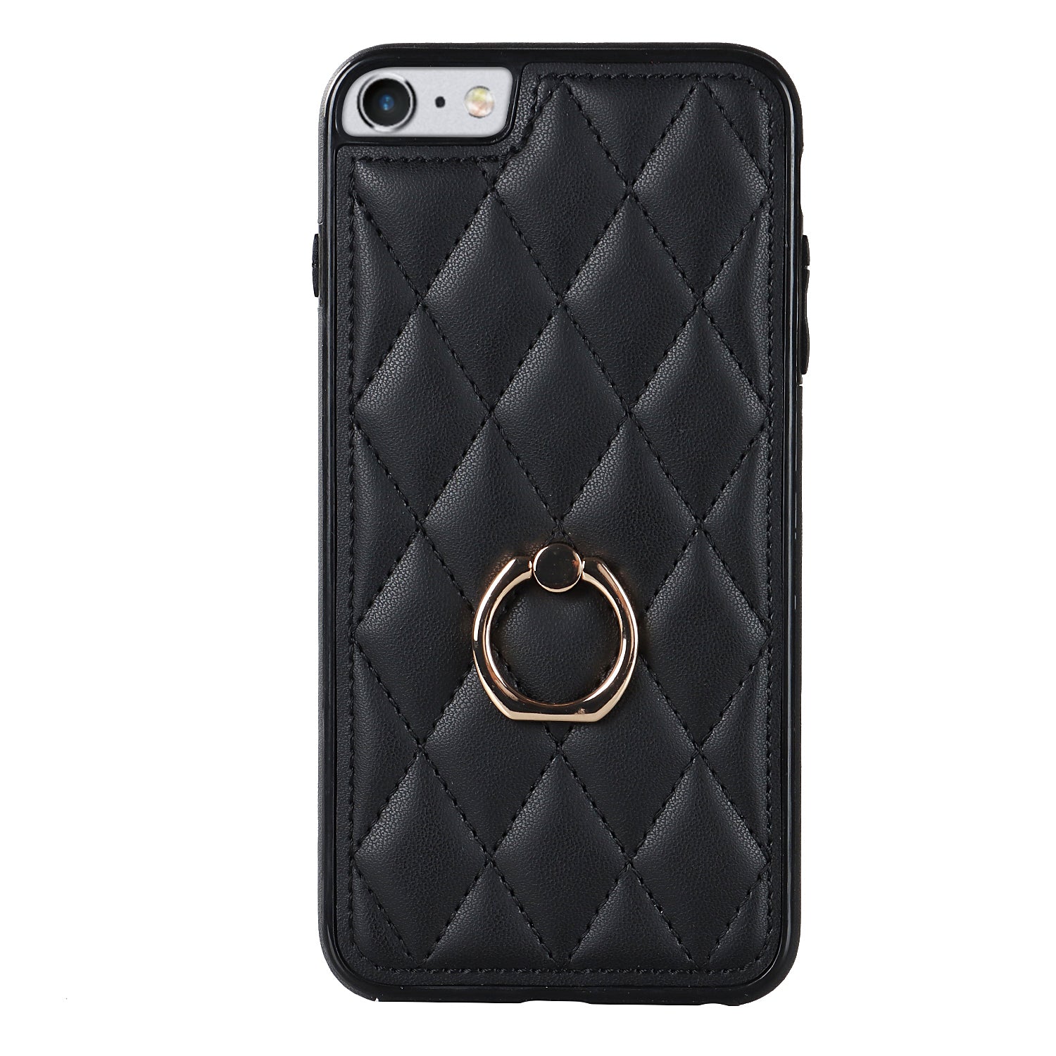 For iPhone SE (2020) SE (2022) 7 8 4.7 inch PU Leather TPU Protective Cover Imprinted Rhombus Grid Pattern Rotation Ring Kickstand Phone Case For iPhone SE (2020) SE (2022) 7 8 4.7 inch PU Leather TPU Protective Cover Imprinted Rhombus Grid Pattern Rotation Ring Kickstand Phone Case